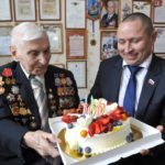 Поздравление ветерана Великой Отечественной Войны Алексея Ивановича Ерошина